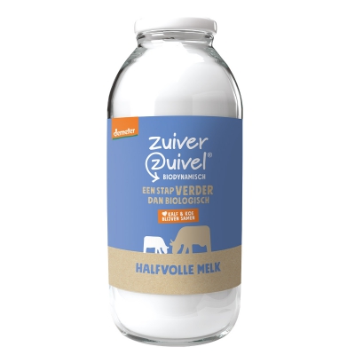 Halfvolle melk dem (glas) ZUIVER ZUIVEL