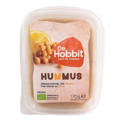 Hummus met citroen vegan HOBBIT