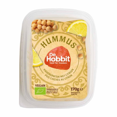 Hummus met citroen vegan HOBBIT