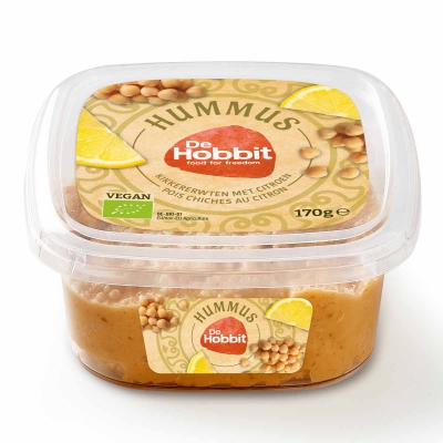 Hummus met citroen vegan HOBBIT