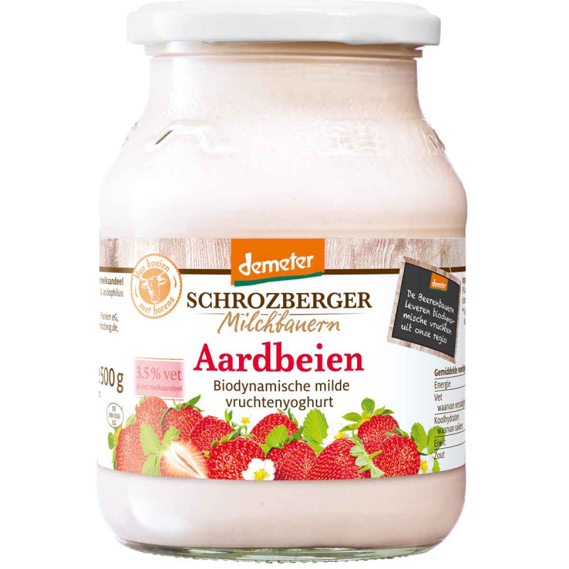 Yoghurt aardbeien