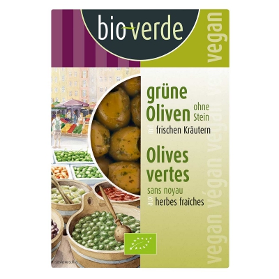 Olijven groen zonder pit BIOVERDE