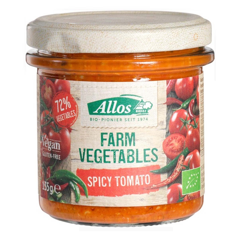 Spread spicy tomaat vegan