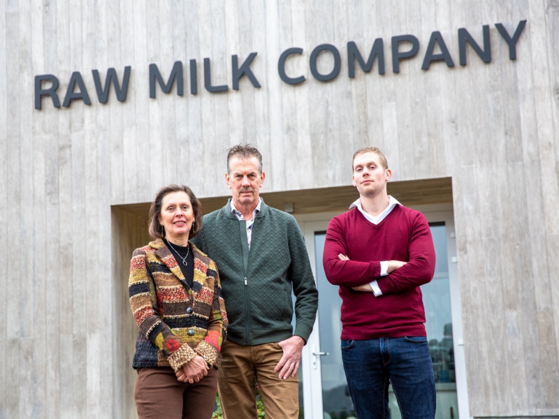 Levende zuivel van Raw Milk Company