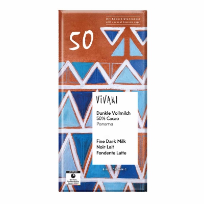Chocolade dark milk 50% cacao VIVANI