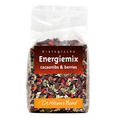 Energiemix cacao nibs berries DE NIEUWE BAND