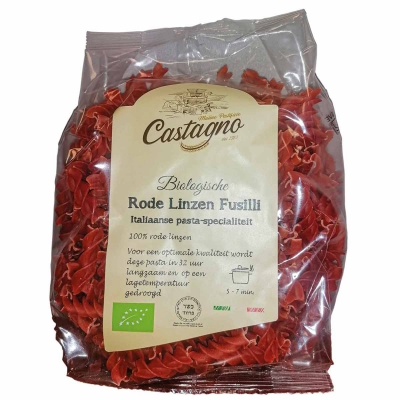 Fusilli rode linzen CASTAGNO