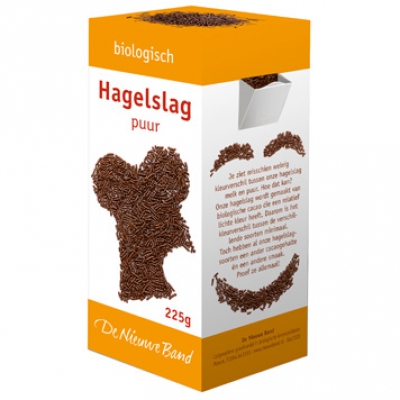 Hagelslag puur 32% vegan DE NIEUWE BAND