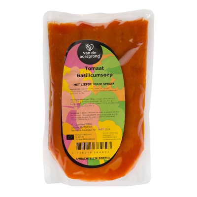 Tomaat basilicumsoep DE OORSPRONG