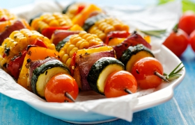 Vegan barbecuespiesjes