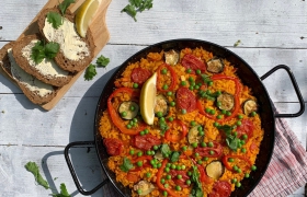 Vegan paella