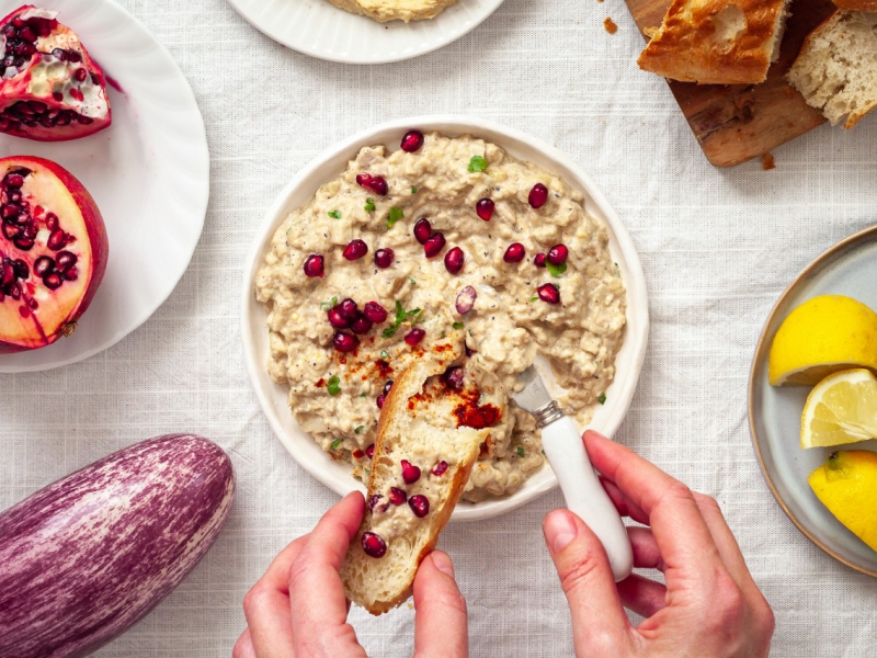 Vegan auberginehummus