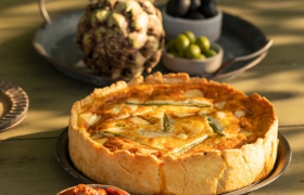 quiche met artisjok recept