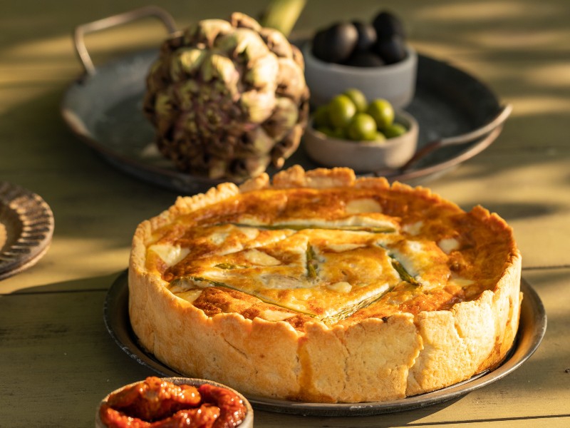 quiche met artisjok recept