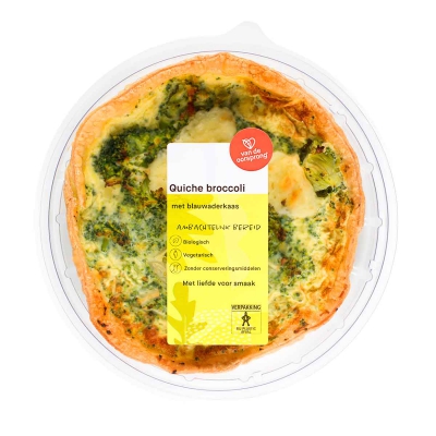 Quiche broccoli blauwader-kaas DE OORSPRONG