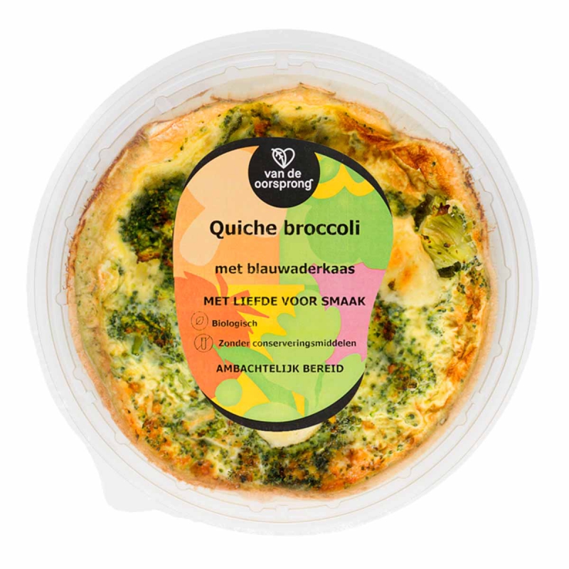 Quiche broccoli blauwader-kaas
