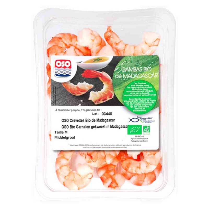 Gekookte garnalen