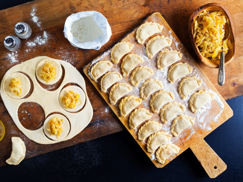 Pierogi: Poolse dumplings met zuurkool