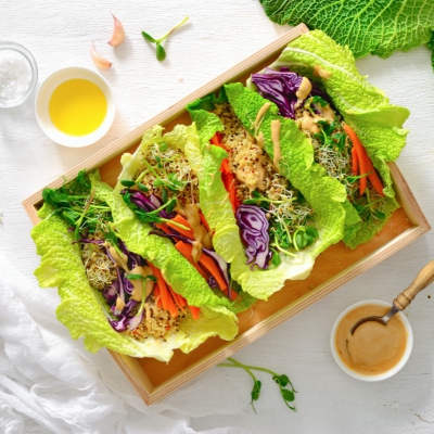 Groenekoolwraps met quinoa