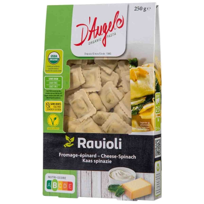 Ravioli kaas-spinazie bloem D'ANGELO PASTA