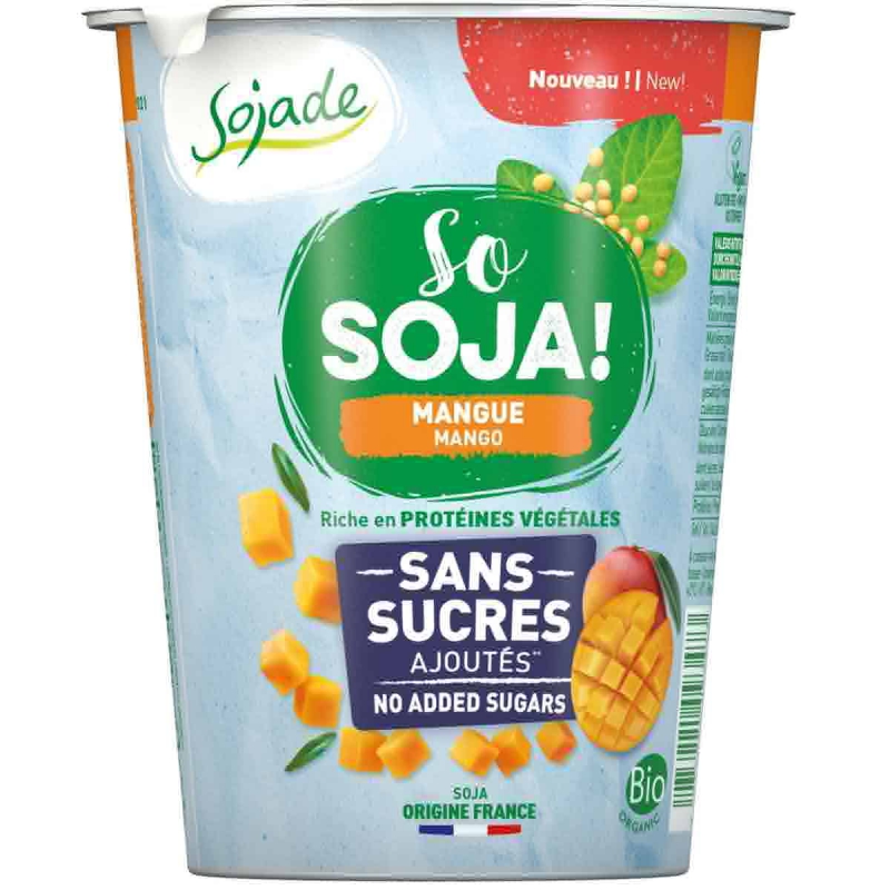 Sojayoghurt mango