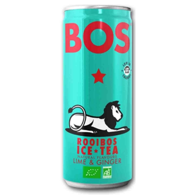 Icetea lime ginger blikje BOS