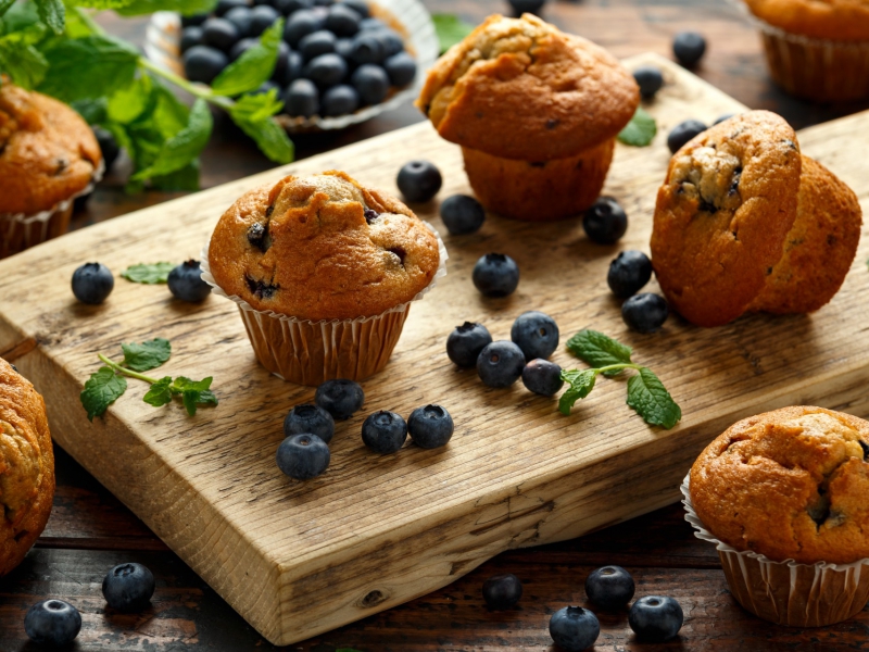 Blueberry muffins