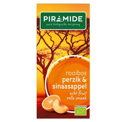 Rooibos perzik sinaasappel thee PIRAMIDE