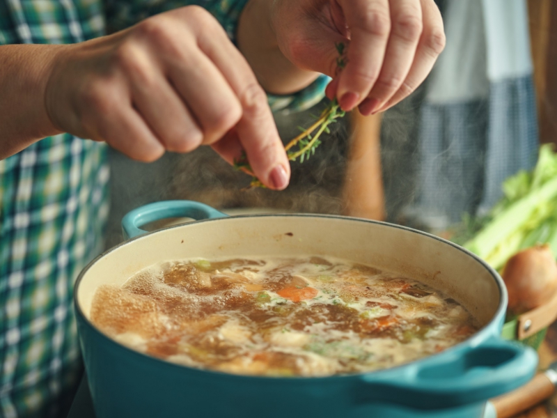 Bouillon van een broederhaantje 