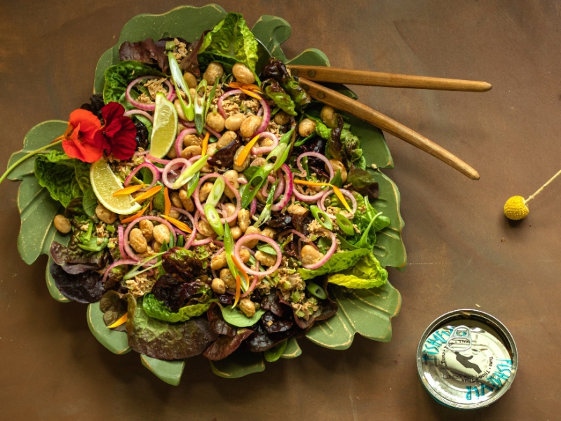 Tonijnsalade met boterbonen