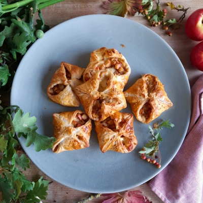 Knolselderij-appelpakketjes met kaas
