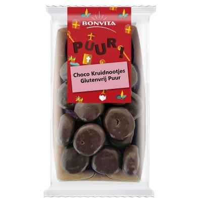 Kruidnoten puur chocolade gv op=op BONVITA