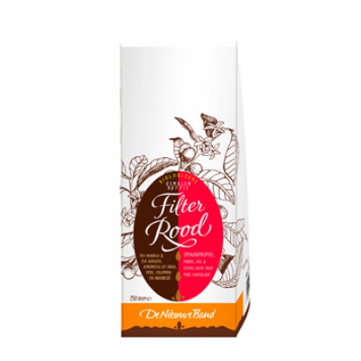 Gemalen filterkoffie rood DE NIEUWE BAND