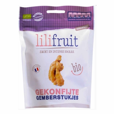 Gemberstukjes gekonfijt LILIFRUIT