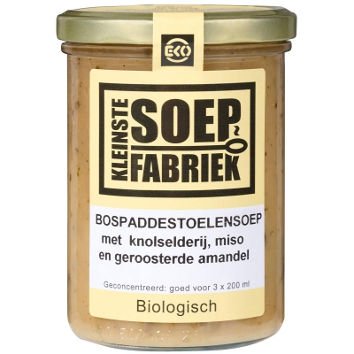 Bospaddestoelensoep KLEINSTE SOEPFABRIEK