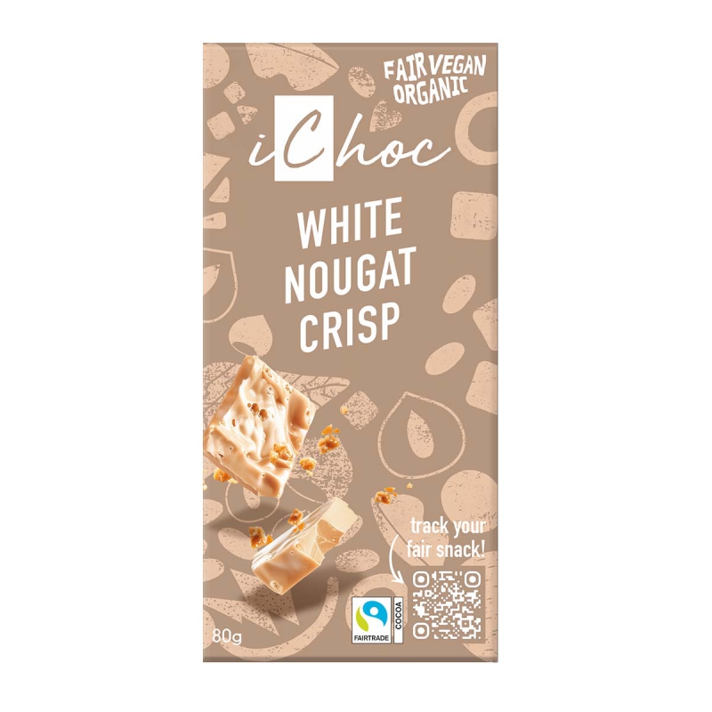 White nougat crisp