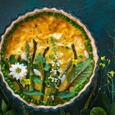 Vegan prei-venkel quiche