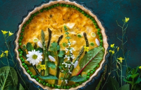 Vegan prei-venkel quiche