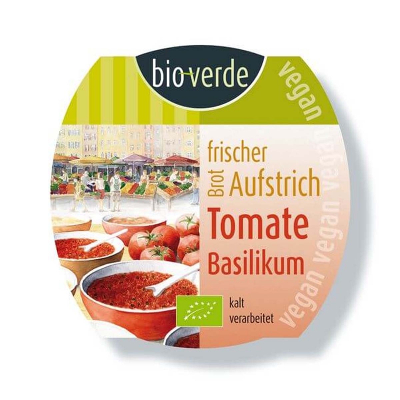 Spread tomaat basilicum vegan hummus