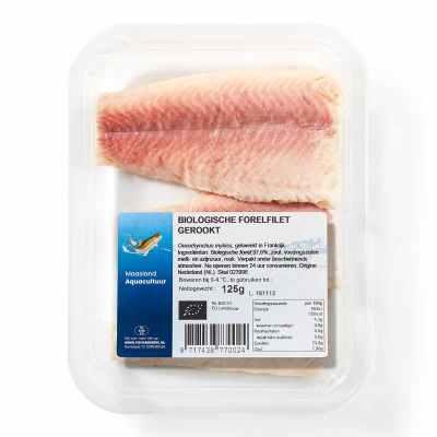 Forelfilet gerookt MAASLAND AQUACULTUUR