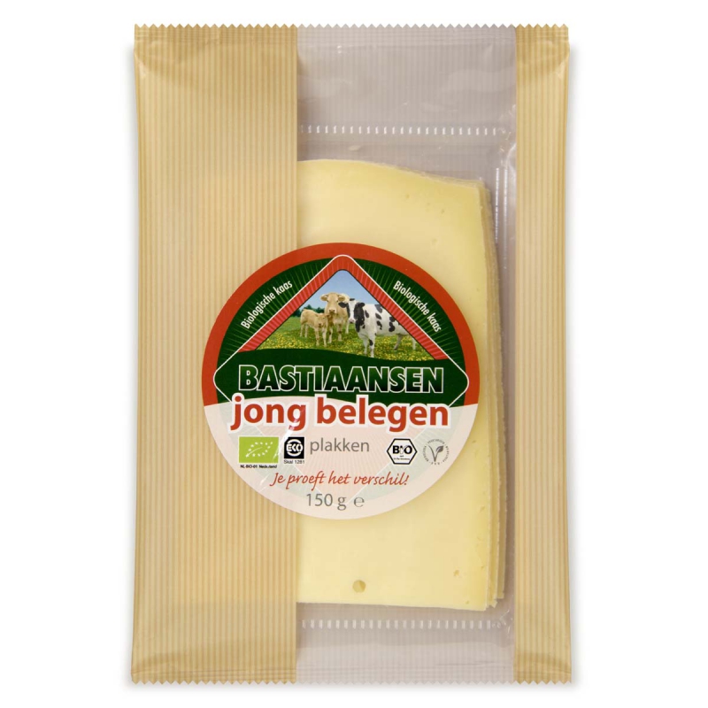 Plakjes kaas jong belegen