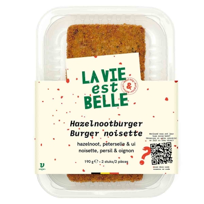 Hazelnootburger LA VIE EST BELLE