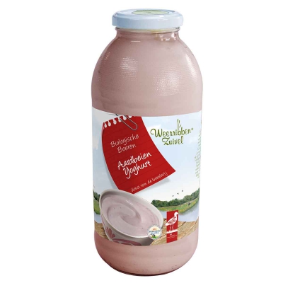 Aardbeienyoghurt (glas) WEERRIBBEN