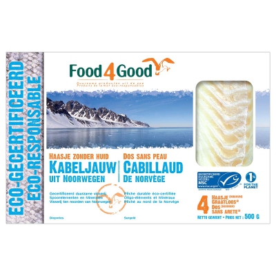 Kabeljauwhaasjes diepvries FOOD4GOOD