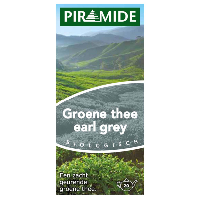 Groene thee earl grey PIRAMIDE