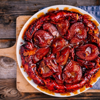 Tarte tatin met pruimen