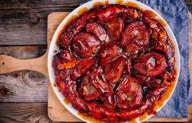 Tarte tatin met pruimen