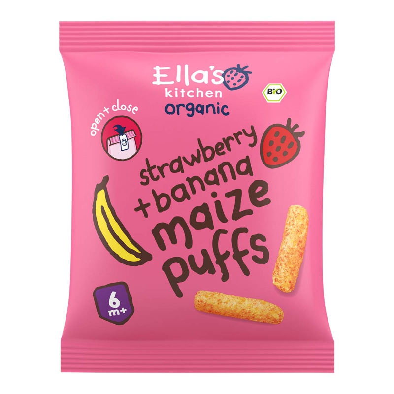 Maispuffs aardbei banaan 6mndn