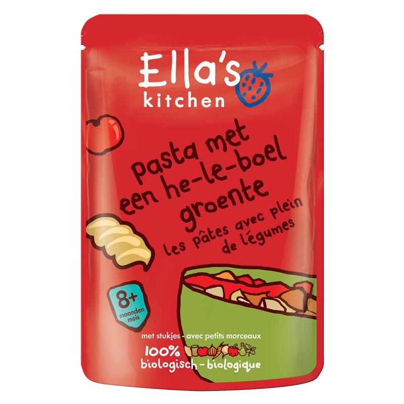 Pasta met groenten 8m