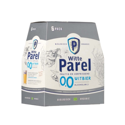 Witte parel 0,0% witbier 6-pack BUDELS